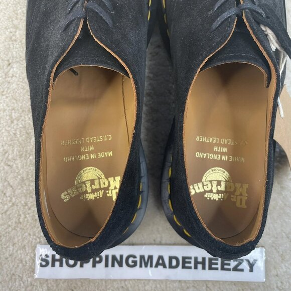 [US 6] DR DOC MARTENS 1461 MADE IN ENGLAND CF Stead Suede Oxfords Shoes Black main image 10